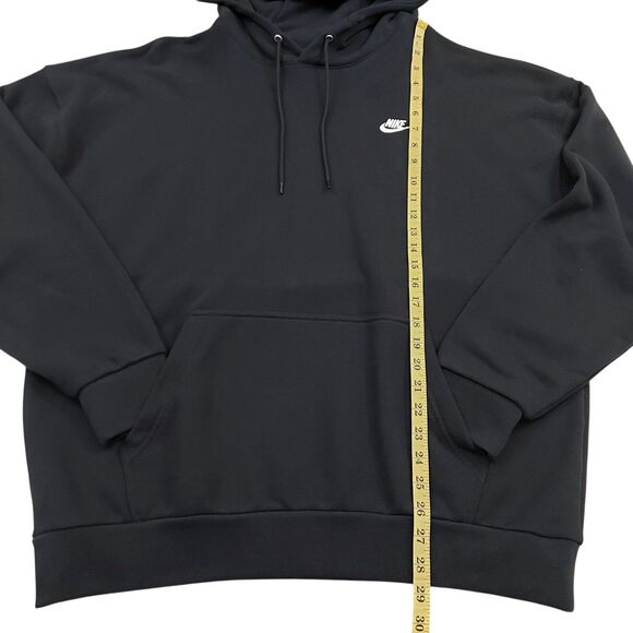 Nike Hoodie Mens Small Black Oversized Fit Cotton Training Performance Athletic - Picture 12 of 13